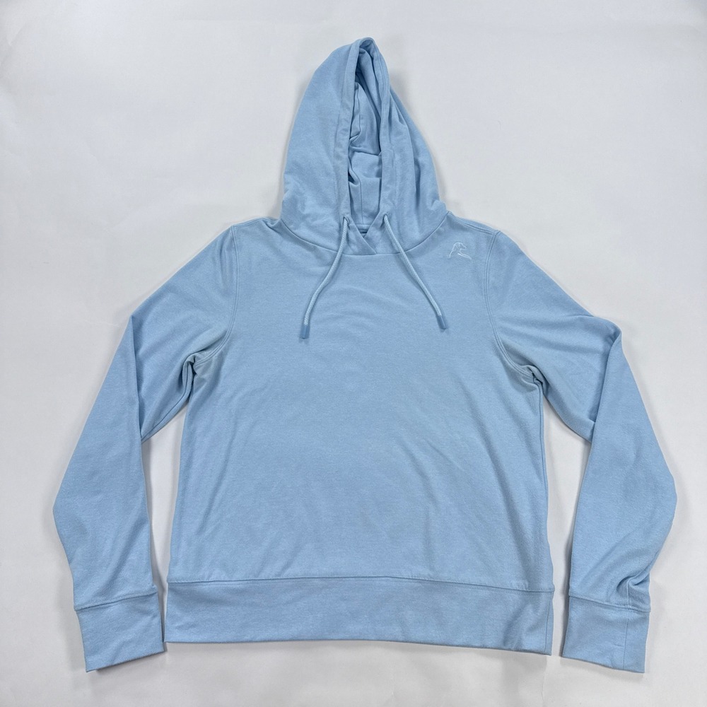 Rhoback Womens Hoodie S Light Blue Performance Pullover Activewear Athleisure